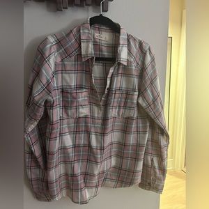 Hollister pink flannel